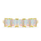 Inel din Argint 925 Placat cu Aur ( 2.76 grame ) cu Opal Welo 1.32 Carate