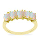 Inel din Argint 925 Placat cu Aur ( 2.76 grame ) cu Opal Welo 1.32 Carate