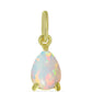 Pandantiv din Argint 925 Placat cu Aur ( 0.51 grame ) cu Opal Welo 0.56 Carate