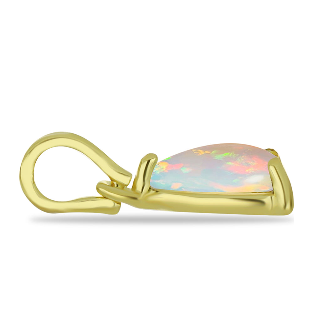 Pandantiv din Argint 925 Placat cu Aur ( 0.51 grame ) cu Opal Welo 0.56 Carate