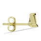 Cercei din Argint 925 Placat cu Aur ( 1.08 grame ) cu Diamant Albastru 0.02 Carate