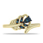 Inel din Argint 925 Placat cu Aur ( 2.63 grame ) cu Diamant Albastru 0.04 Carate