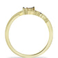 Inel din Argint 925 Placat cu Aur ( 2.63 grame ) cu Diamant Albastru 0.04 Carate