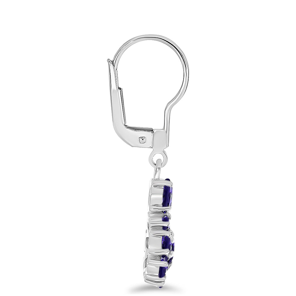 Cercei din Argint 925 ( 3.19 grame ) cu Iolit 2.53 Carate 2 