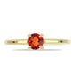Inel din Argint 925 Placat cu Aur ( 1.82 grame ) cu Citrin Madeira 0.41 Carate