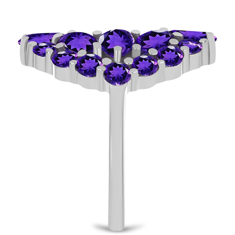 Inel din Argint 925 ( 4.23 grame ) cu Ametist Marocan 4.53 Carate