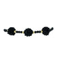 Brățară din Argint 925 Placat cu Aur ( 1.82 grame ) cu Spinel Negru 26 Carate