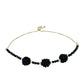 Brățară din Argint 925 Placat cu Aur ( 1.82 grame ) cu Spinel Negru 26 Carate
