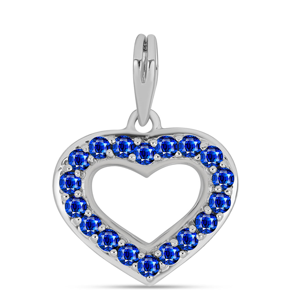 Pandantiv din Argint 925 ( 1.38 grame ) cu Safir Albastru Australian 0.95 Carate