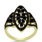 Inel din Argint 925 Placat cu Aur ( 3.91 grame ) cu Spinel Negru 2.36 Carate