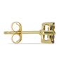 Cercei din Argint 925 Placat cu Aur ( 1.48 grame ) cu Diamant Albastru 0.02 Carate