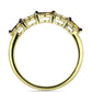 Inel din Argint 925 Placat cu Aur ( 2.13 grame ) cu Diamant Albastru și Topaz Alb 0.04 Carate