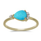 Inel din Argint 925 Placat cu Aur ( 1.6 grame ) cu Turcoaz ”Frumoasa Adormită” și Topaz Alb 0.99 Carate
