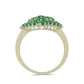Inel din Argint 925 Placat cu Aur ( 4.11 grame ) cu Smarald Brazilian 2.36 Carate