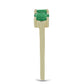 Inel din Argint 925 Placat cu Aur ( 2.08 grame ) cu Smarald Brazilian 0.91 Carate