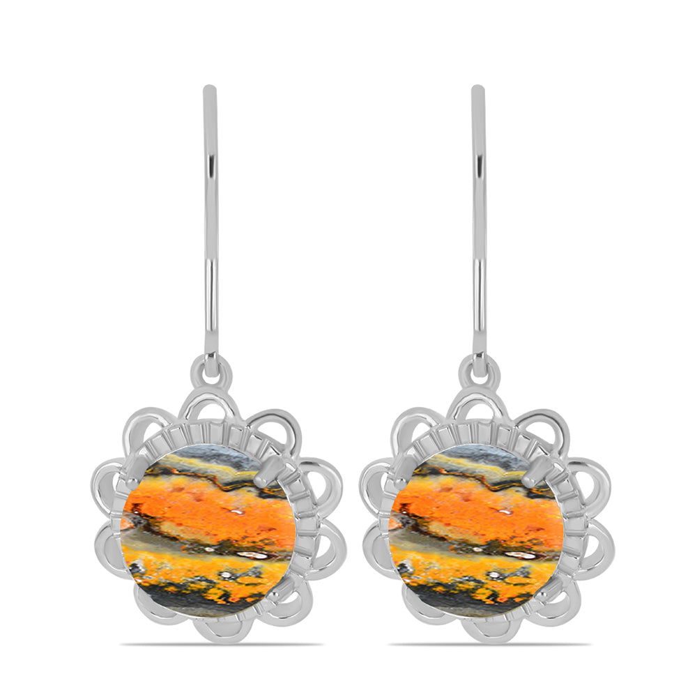 Cercei din Argint 925 ( 3.6 grame ) cu Jasp Bumble Bee 7.96 Carate