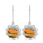 Cercei din Argint 925 ( 3.6 grame ) cu Jasp Bumble Bee 7.96 Carate