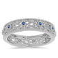Inel din Argint 925 ( 3.33 grame ) cu Moissanite Albastru Regal cultivat în laborator 0.14 Carate
