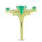 Inel din Argint 925 Placat cu Aur ( 4.68 grame ) cu Opal Verde Etiopian Lega Dembi 0.82 Carate