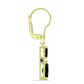 Cercei din Argint 925 Placat cu Aur ( 1.98 grame ) cu Spinel Negru 1.65 Carate