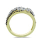 Inel din Argint 925 Placat cu Aur ( 5.86 grame ) cu Spinel Negru și Topaz Alb 2.34 Carate