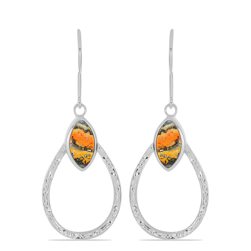 Cercei din Argint 925 ( 5.72 grame ) cu Jasp Bumble Bee 2 Carate