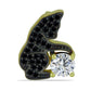 Pandantiv din Argint 925 Placat cu Aur ( 1.81 grame ) cu Spinel Negru și Topaz Alb 0.79 Carate
