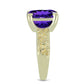 Inel din Argint 925 Placat cu Aur ( 4.47 grame ) cu Ametist Marocan 4.61 Carate
