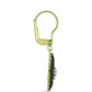 Cercei din Argint 925 Placat cu Aur ( 3.87 grame ) cu Obsidian și Topaz Alb 2.02 Carate