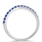 Inel din Argint 925 ( 3 grame ) cu Safir Albastru Australian și Topaz Alb 1.1 Carate
