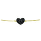 Brățară din Argint 925 Placat cu Aur ( 2.84 grame ) cu Obsidian 0.4 Carate