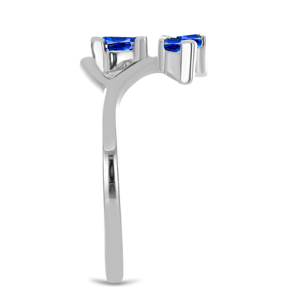 Inel din Argint 925 ( 2.15 grame ) cu Safir Albastru Australian 0.46 Carate