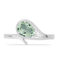 Inel din Argint 925 ( 2.58 grame ) cu Ametist Verde 0.97 Carate