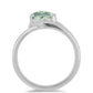 Inel din Argint 925 ( 2.58 grame ) cu Ametist Verde 0.97 Carate