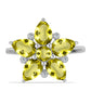 Inel din Argint 925 ( 3.14 grame ) cu Topaz Galben și Topaz Alb 3.33 Carate