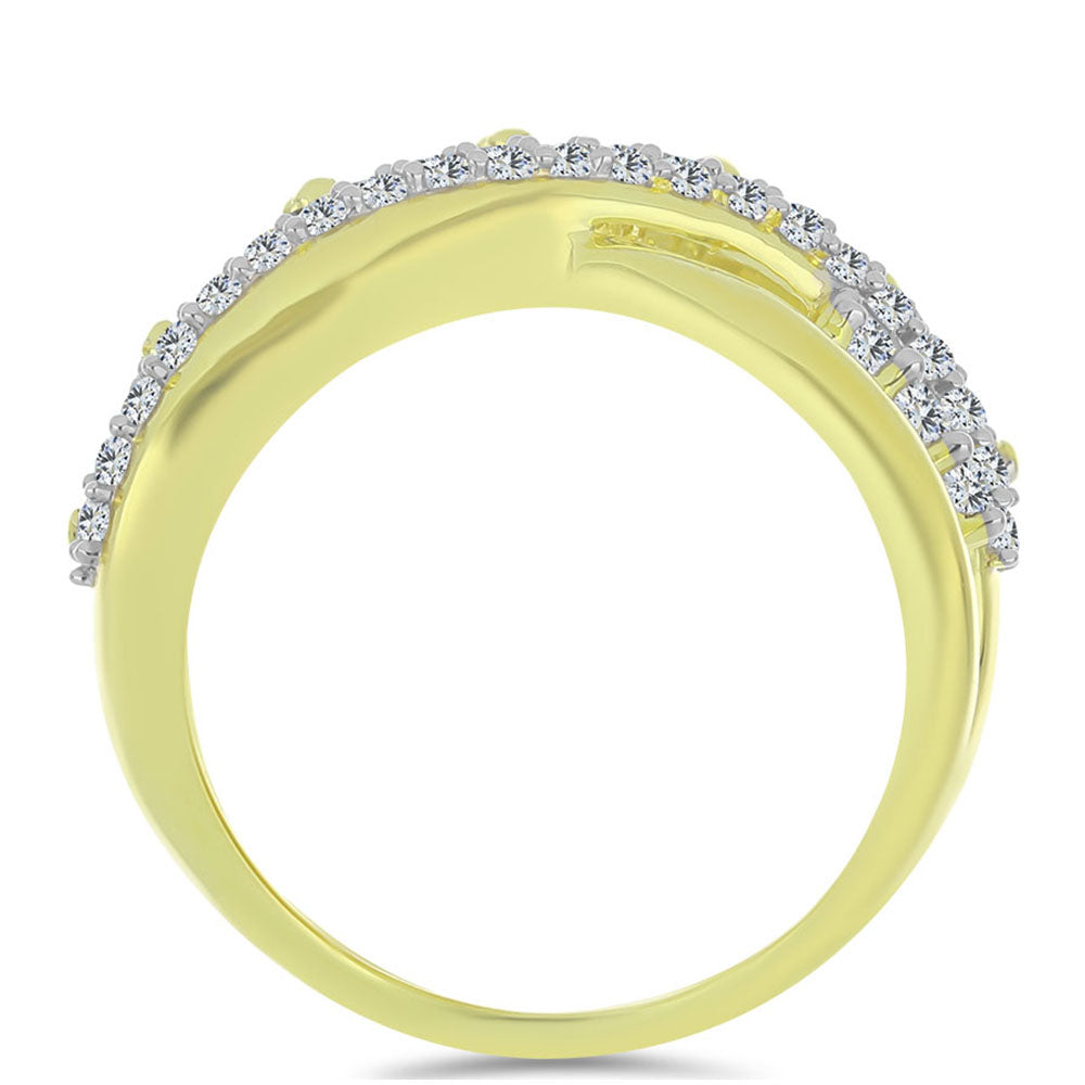 Inel din Argint 925 Placat cu Aur ( 6.61 grame ) cu Obsidian și Topaz Alb 2.14 Carate