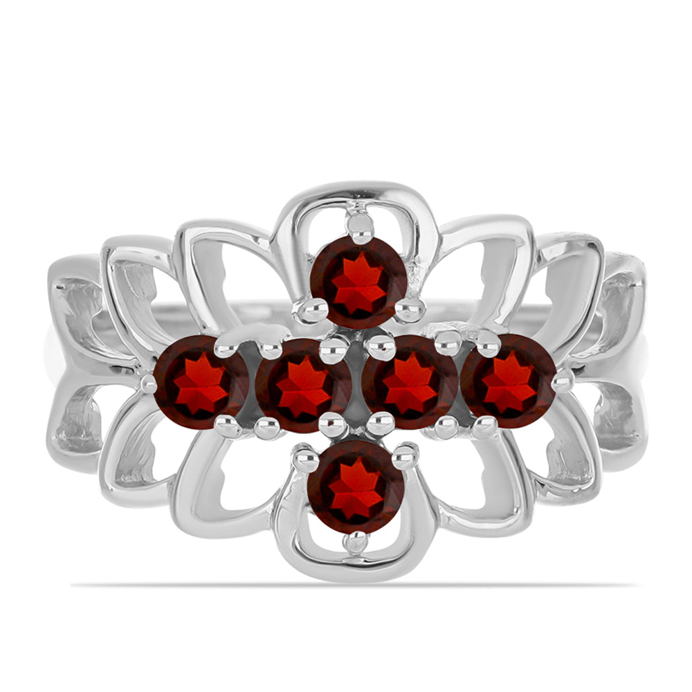 Inel din Argint 925 ( 3.13 grame ) cu Granat Barton 0.91 Carate