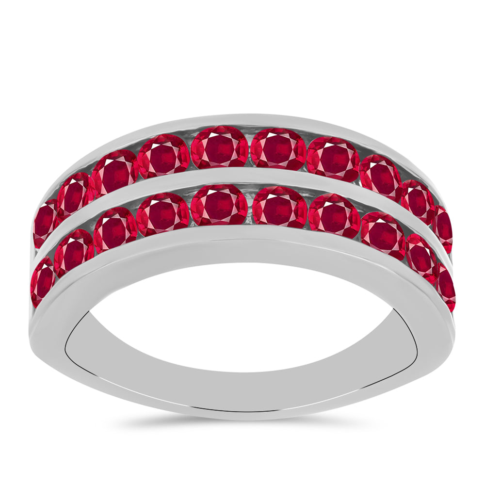 Inel din Argint 925 ( 5.32 grame ) cu Rubin Malagasy 3.24 Carate