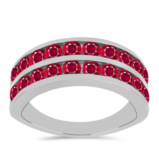 Inel din Argint 925 ( 5.32 grame ) cu Rubin Malagasy 3.24 Carate