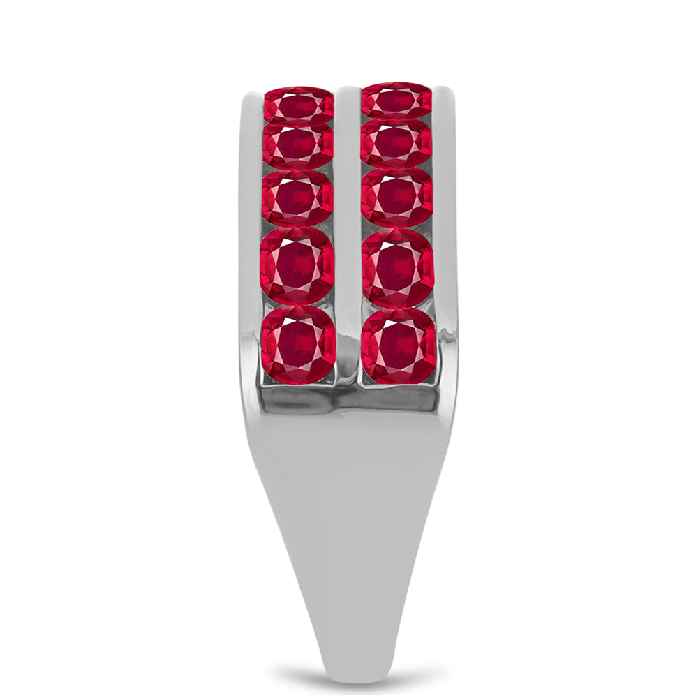 Inel din Argint 925 ( 5.32 grame ) cu Rubin Malagasy 3.24 Carate 4 