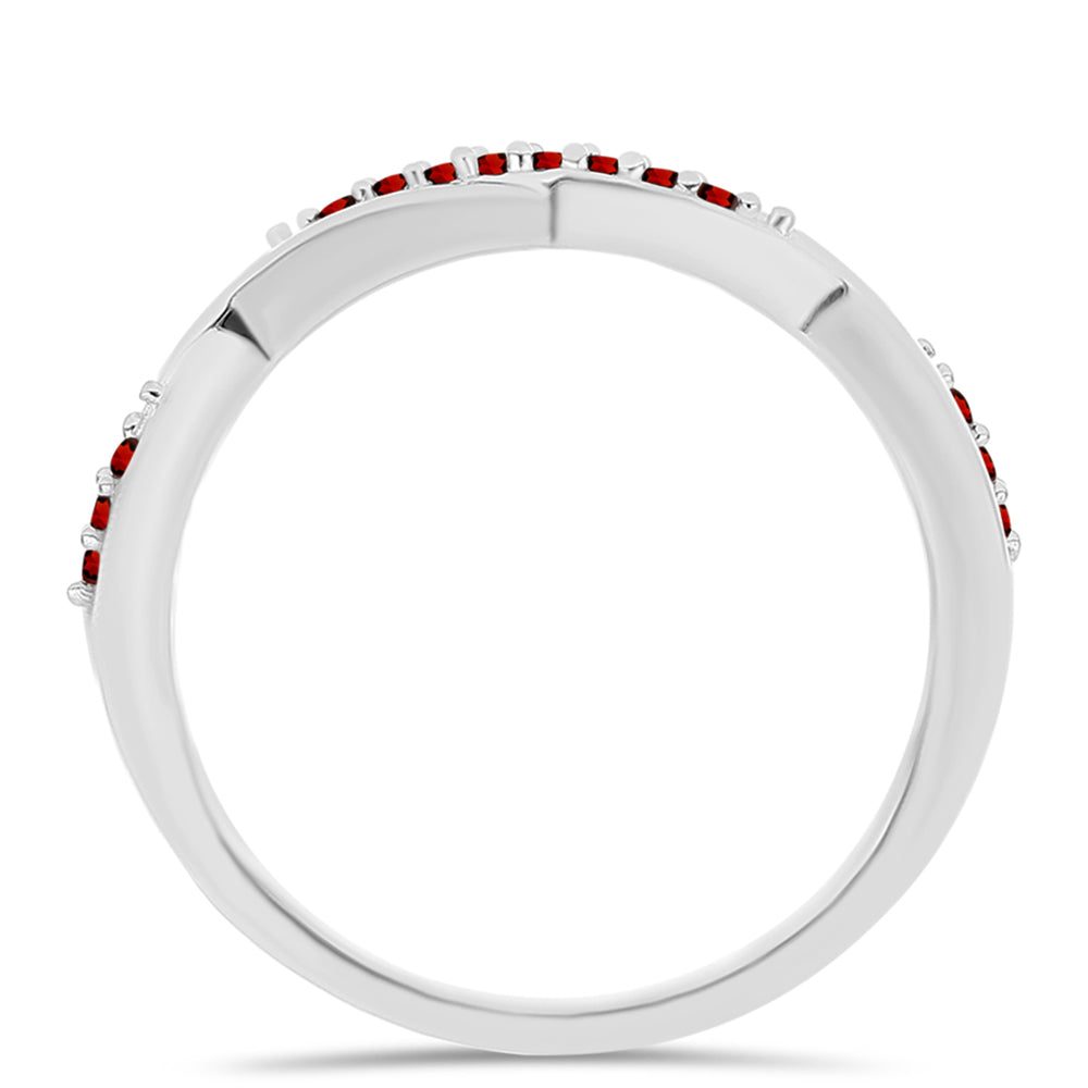 Inel din Argint 925 ( 2.04 grame ) cu Granat Barton 0.16 Carate