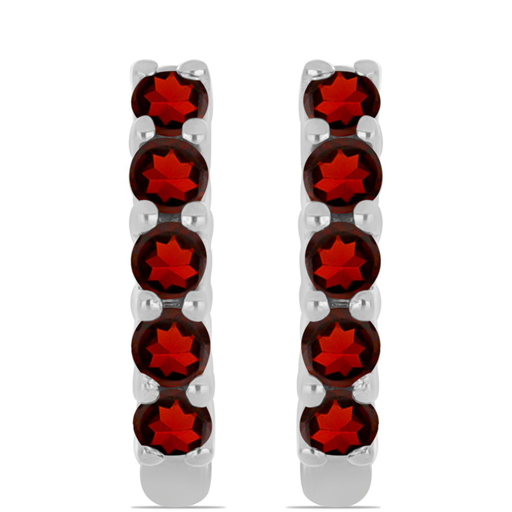 Cercei din Argint 925 ( 1.45 grame ) cu Granat Barton 0.47 Carate