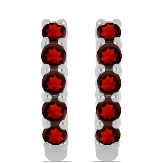 Cercei din Argint 925 ( 1.45 grame ) cu Granat Barton 0.47 Carate