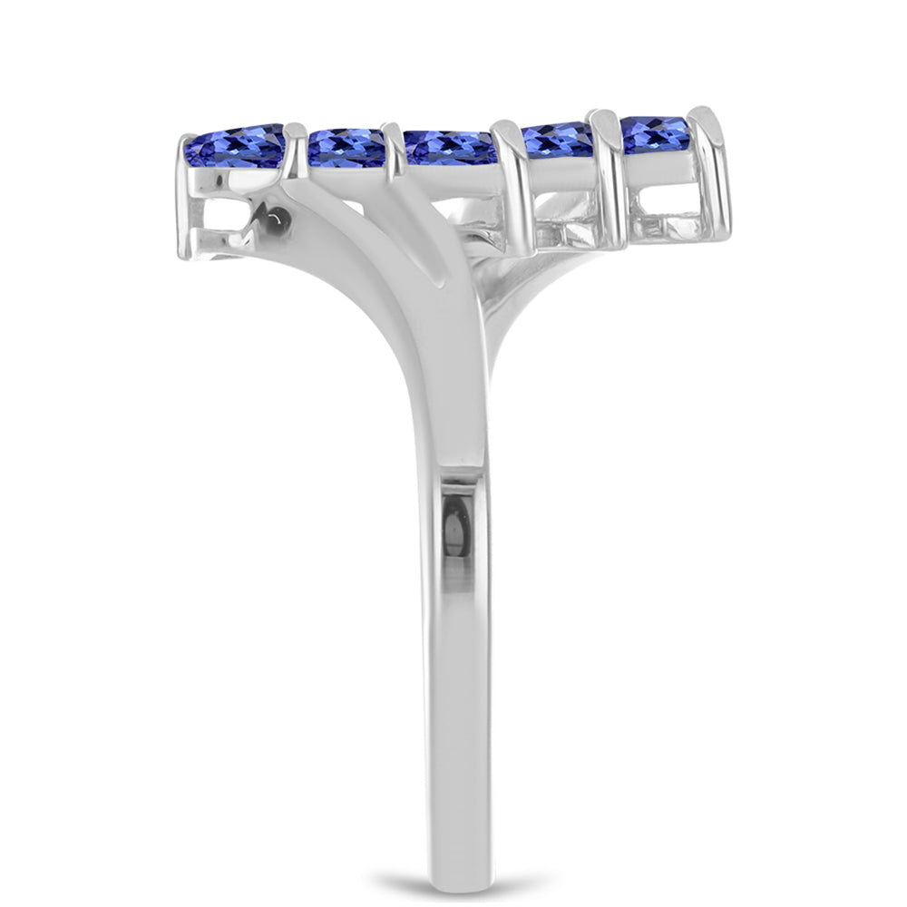 Inel din Argint 925 ( 2.67 grame ) cu Tanzanit 0.73 Carate