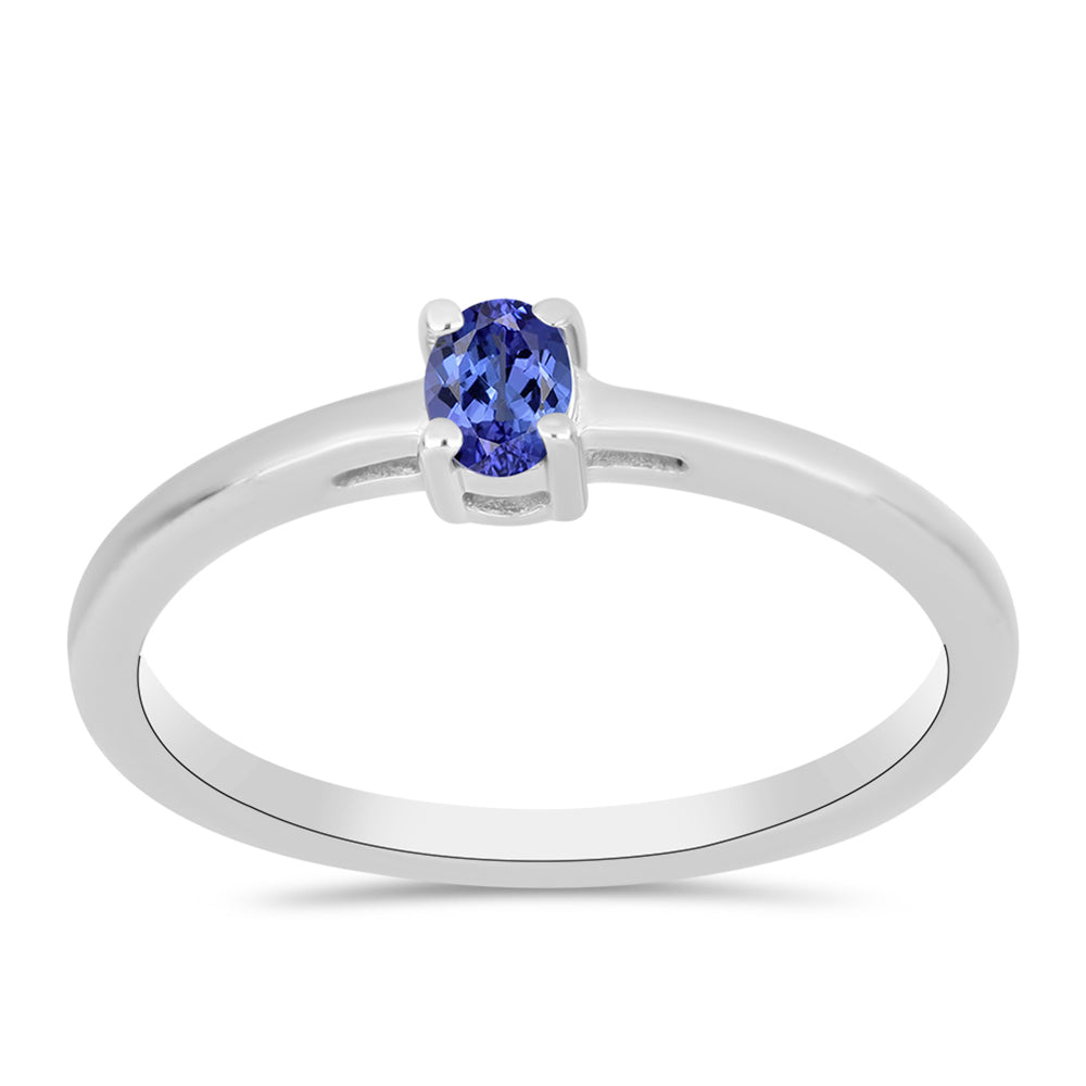 Inel din Argint 925 ( 1.61 grame ) cu Tanzanit 0.16 Carate 3 