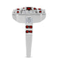Inel din Argint 925 ( 5.34 grame ) cu Granat Barton și Zircon Alb 2.26 Carate