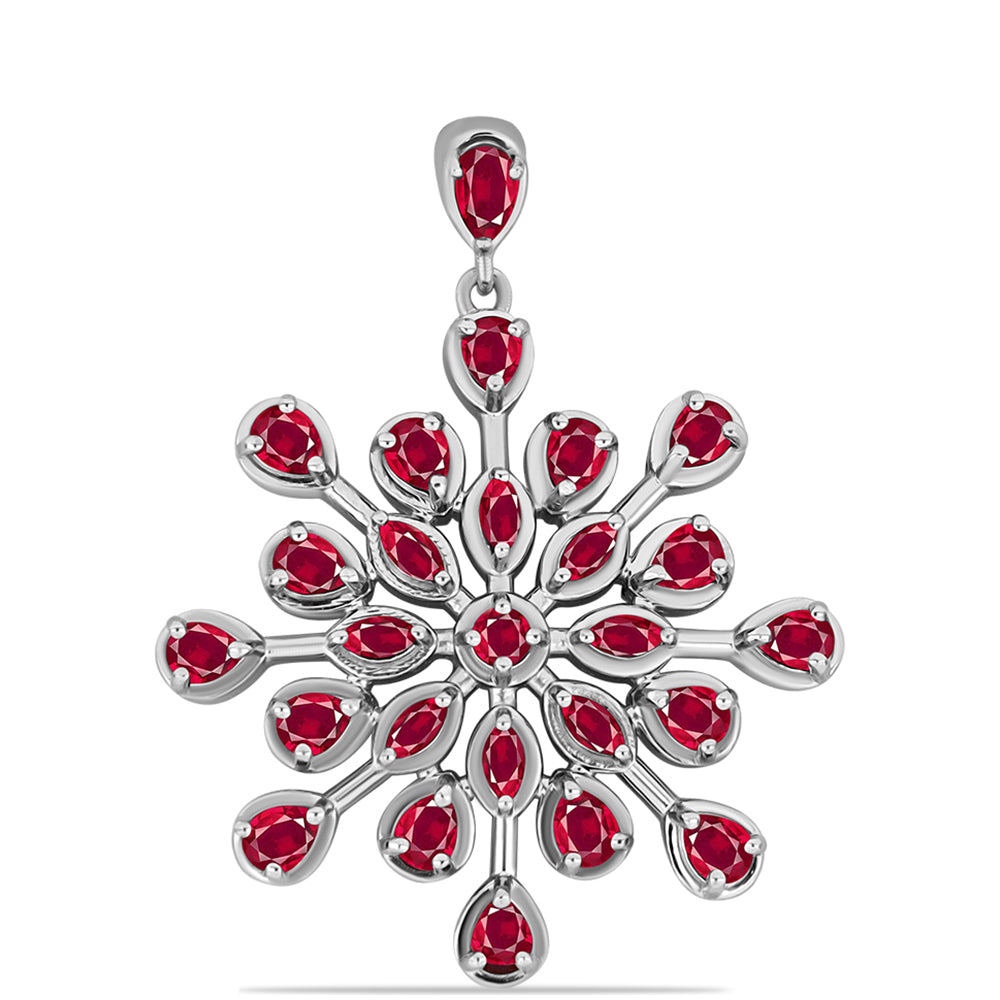 Pandantiv din Argint 925 ( 6.54 grame ) cu Rubin Malagasy 5.38 Carate
