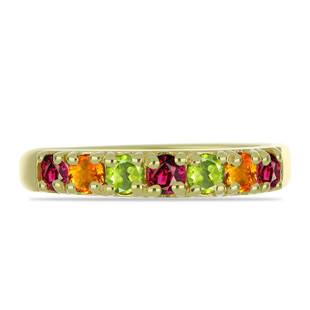 Inel din Argint 925 Placat cu Aur ( 2.31 grame ) cu Turmalină Chakra 0.82 Carate 2 