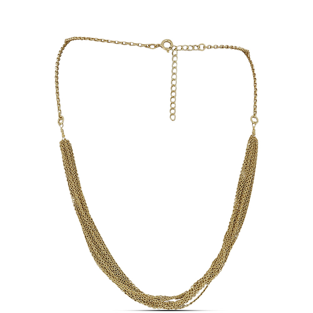 Lanț din Argint 925 Placat cu Aur ( 8.3 grame ) ( Colier )