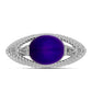 Inel din Argint 925 ( 4.11 grame ) cu Jad Violet 2.86 Carate